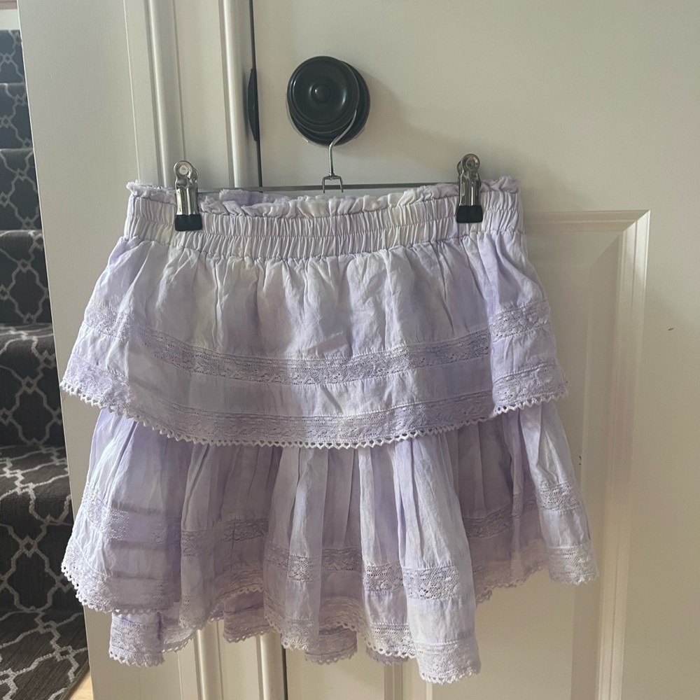 LoveShackFancy Ruffle Signature Mini Skirt - Picture 3 of 4
